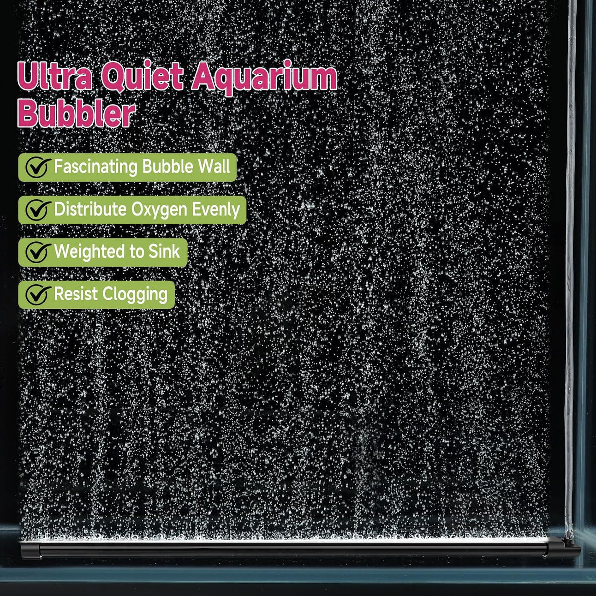 hygger Aquarium Bubble Curtain Wall - 21.7-IN Long - image 2