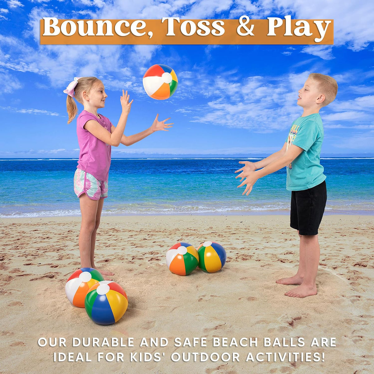 JOYIN 12-Pack 12“ Beach Balls - 16-inch - image 2
