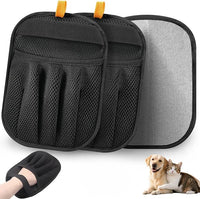 2Pcs Pet Hair Removal Glove for Cats & Dogs, 2025 Newly Upgraded Five-Finger Electrostatic Pet Hair Gloves, Reusable Pet Hair Remover Tool for Couch, Clothing, Car Seat,Carpet