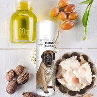 The Blissful Dog Mastiff Nose Butter for Dry, Cracked Skin, Lick-Safe Dog Nose Balm with Moisturizing Shea Butter, Almond, Olive, and Essential Oils, Pet Supplies, Uncented, 0.50 oz.