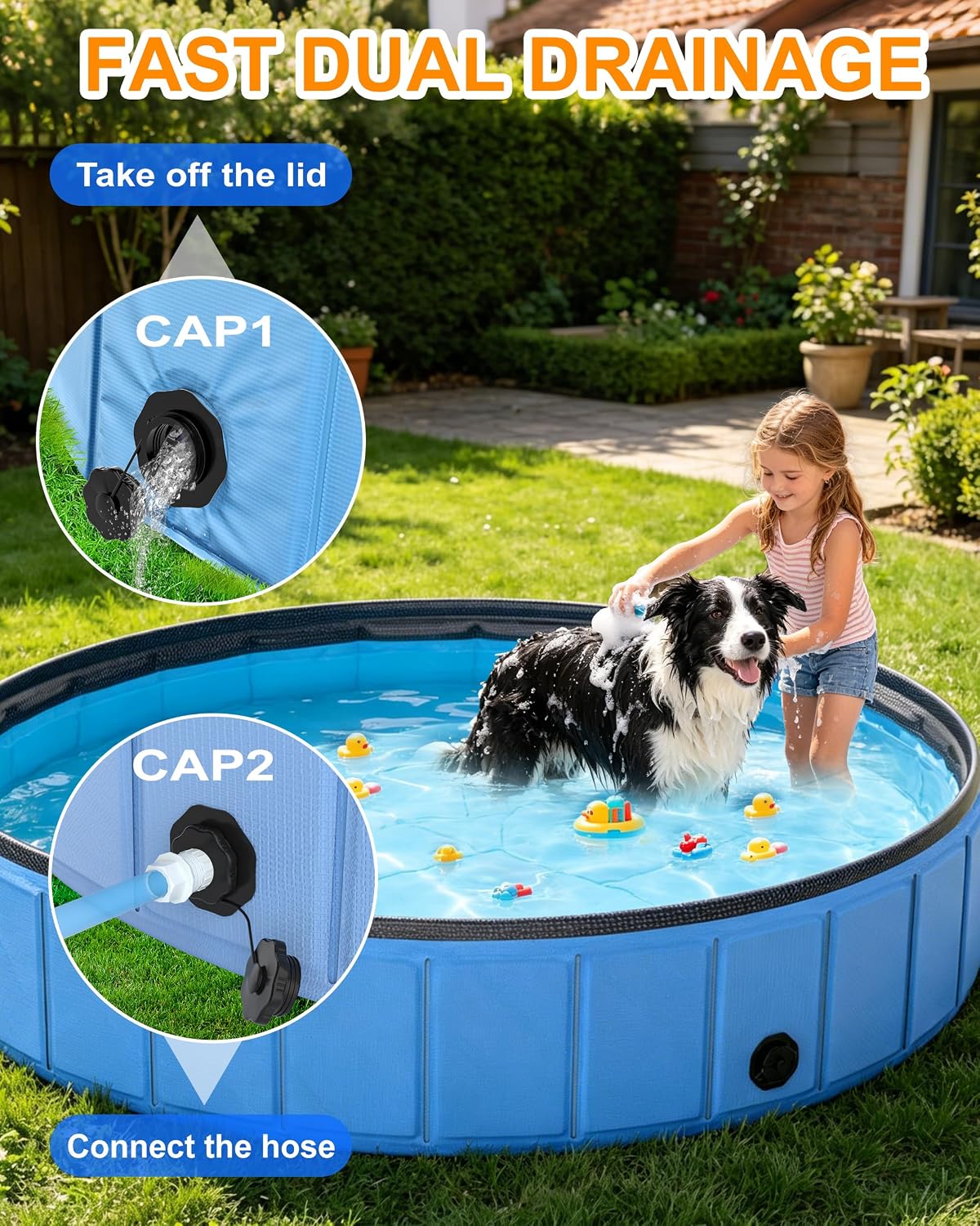 Instraella 97"x16" Dog Pool for Large Dogs - image 4