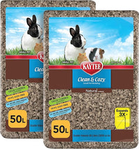 Kaytee Clean & Cozy Natural Paper Bedding, Made for Small Animals, 100 Liters