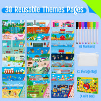 SpriteGru search and find book for kids with dry erase markers and storage bag - view 8
