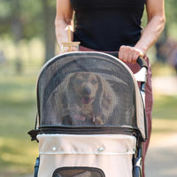 Carlson Pet Products Stroller - Khaki with Black Accents - image 4