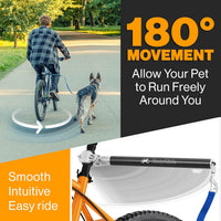 V2.0-180° Rotating Dog Bike Leash - Blue - image 2