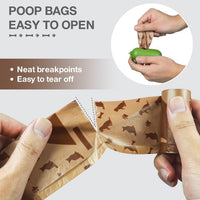 Joyeux 240 Count Ocean Scent Dog Poop Bags Rolls, with Dispenser - 180 Count (Pack of 1) / Brown - image 4
