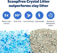 PetSafe ScoopFree Disposable Crystal Cat Litter Tray - Easy Cleaning Box - Refill Tray for Electric Litter Box - Fresh Scent - 4.3 lb Bags - 3 Pack