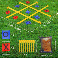 Giant Tic Tac Toe Outdoor Games for Kids Adults Family - Yellow 4 ft. * 4 ft - image 2