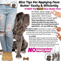 The Blissful Dog Neapolitan Mastiff Nose Butter for Dry, Cracked Skin, Lick-Safe Dog Nose Balm with Moisturizing Shea Butter, Almond, Olive, and Essential Oils, Pet Supplies, Uncented, 0.50 oz.