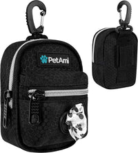 PetAmi Dog Poop Bag Holder for Leash - Black / 1 Count (Pack of 1)