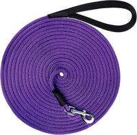 Check Cord Dog Leash Long Lead Obedience Recall Training Tracking - Purple / 3/8 inch * 50foot - image 4