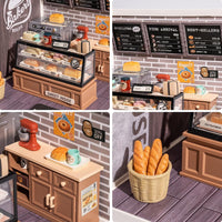 Rolife Super Creator miniature house kit, Double Joy Bubble Tea shop with LED light - view 5
