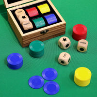 Pagather Left Right Roll Dice Game Set - Brown - image 4