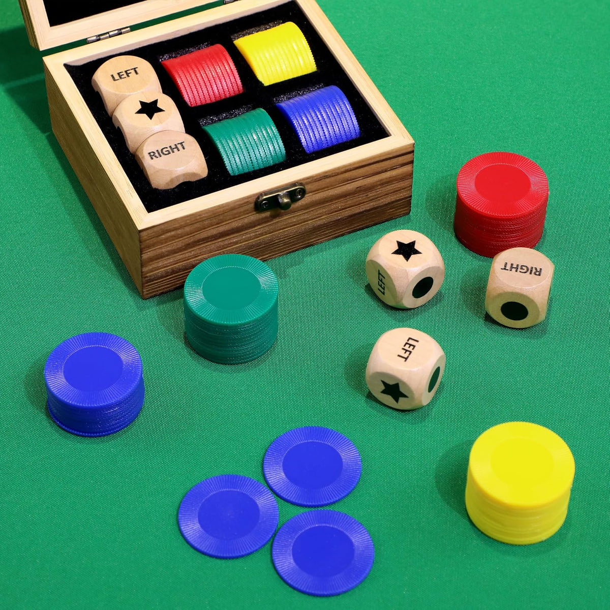 Pagather Left Right Roll Dice Game Set - Brown - image 4