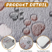 4 Pack Soft Pet Bed Mat Small Dog Crate Fleece – Essentials for Dogs - 21 x 14 Inches / Light Gray - image 3