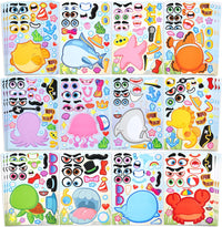 JOYIN 36 Sheets 9"x6" Make a face Stickers for Kids - Sea