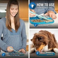 Hyper Pet IQ Treat Lick Mat for Dogs & Cats - Medium / Blue/Grey - image 3
