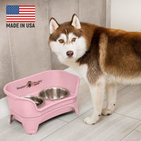 Neater Feeder Express Mess Proof Dog Bowls Elevated for Small Breeds - Medium to Large w/ Standard Bowls / Pink - image 2