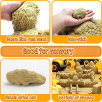 YIDESTARS Construction Sensory Bin Large Take Apart Trucks - image 4