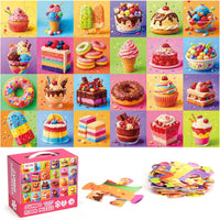BenBen mermaid floor puzzle for kids, 52 large cardboard pieces with carrying box