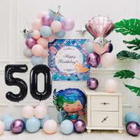 40 Inch Gold Number 1 Balloon - Black Balloon / 40 Inch Number 50 - image 2