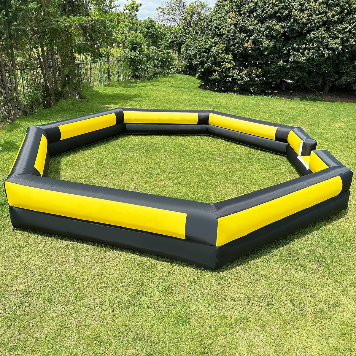 WARSUN 15 ft inflatable gaga ball pit with notched entry and built-in blower - view 2