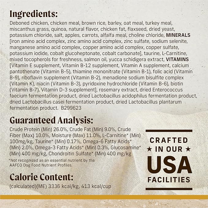 Merrick Healthy Grains Premium Adult Dry Dog Food, Wholesome and Natural Kibble with Chicken and Brown Rice - 33.0 lb. Bag