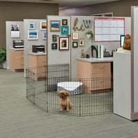 MidWest 30-Inch Exercise Pen, Single Door, 16 Sq Ft Play Area – Essentials for Dogs - Black No Door / 30" H - image 3
