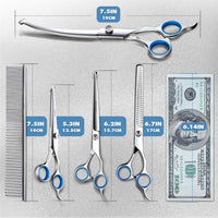 Gimars Titanium Coated Professional 6 in 1 4CR Stainless Steel Dog - Professional Blue 6 in 1 - image 4