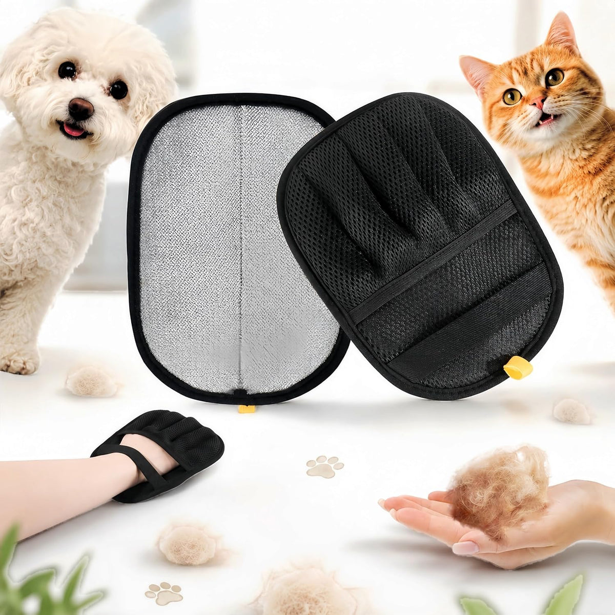2-Pack Pet Hair Remover Gloves - image 2
