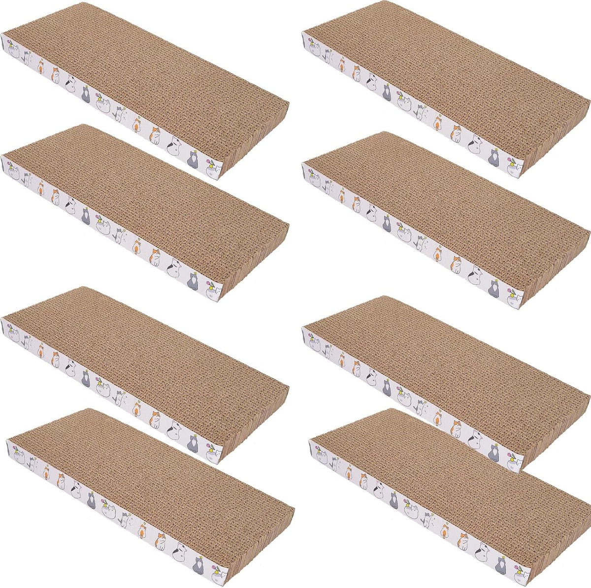 5 Packs cat Scratcher Toys Reversible Scratching Post Board - 8 Packs