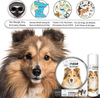 The Blissful Dog Shetland Sheepdog Nose Butter, Versatile Dog Nose Balm for Dry Nose, Handcrafted Nose Moisturizer, Easy-to-Apply Dog Essentials, Unscented, 0.50 oz.