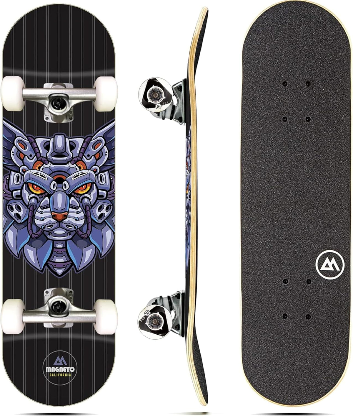 Magneto Complete Skateboard - Purple Cat