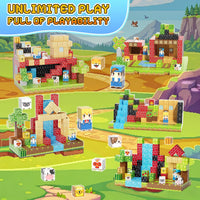 200PCS Magnetic Building Blocks Set - Forest 100PCS 0.78 in Size - image 4