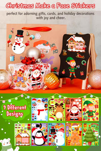 LINAYE make your own Halloween stickers, 60 sheets with ghost, witch and vampire parts - view 11