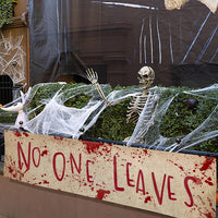 Watayo 71 x 20 inch bloody Halloween banner reading Time To Float - view 8