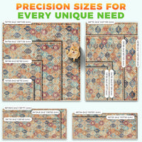 Hompet Cat Litter Mat 2 Pack - 19x30 Inch (Pack of 2) / Cream Moroccan Trellis - image 4
