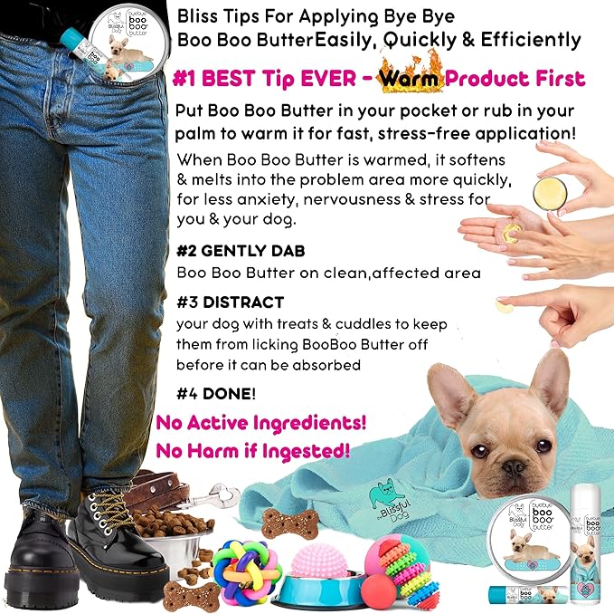 The Blissful Dog 4 oz Tin French Bulldog Booboo Butter