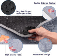 4 Pack Washable Pee Pads for Dogs - Light Grey / 36x36 Inch (Pack of 2) - image 2