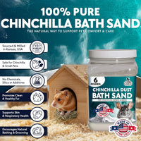 Billy Buckskin Chinchilla Dust Bath Jar, Pure Cleansing Pumice - 6 Lb. - image 2