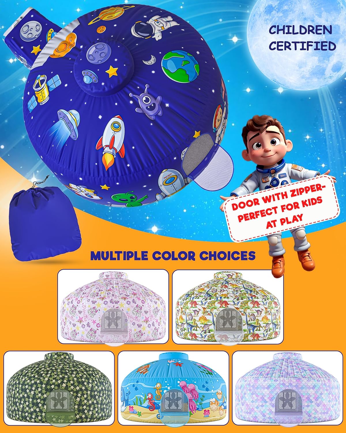 Air Tent for kids Door 77 x 50 in - Astrodome - image 2