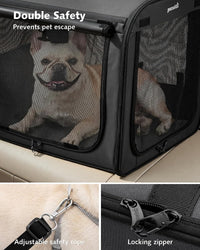 Dog Car Carrier Light Weight 24×17.7×20.5in - Dark Gray / 24.0"L x 17.7"W x 20.5"H - image 4