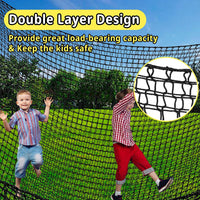 Climbing Cargo Net 6.5' x 9.8' for Outdoor Treehouse – Fun for Kids & Family - 6.5‘ x 9.8‘ / Black - image 3
