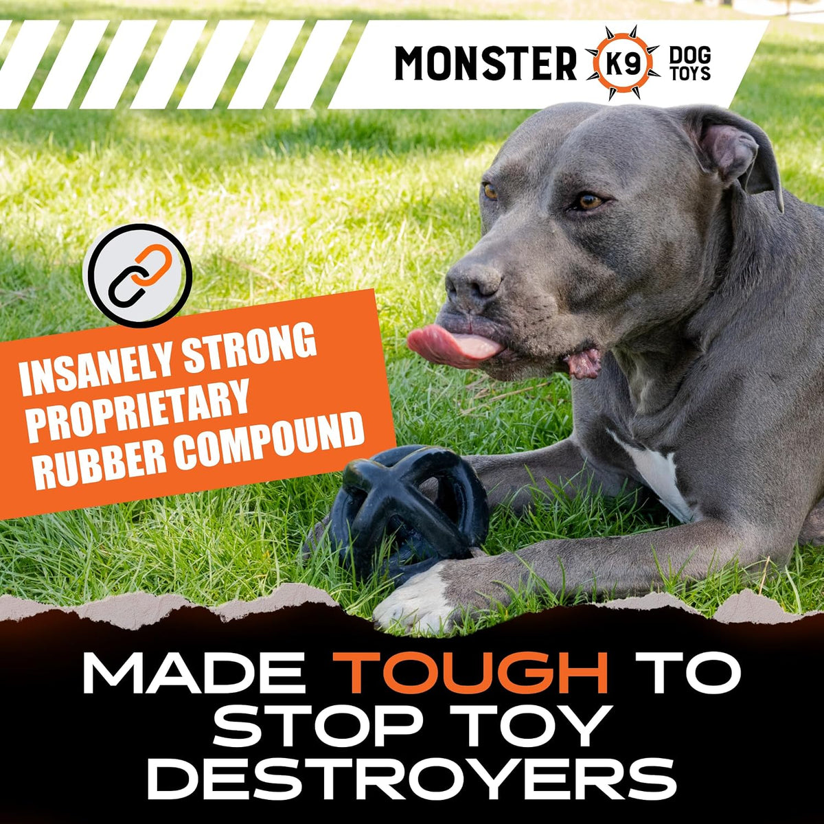 Monster K9 Ring Ball, for Toughest Chewers - image 3