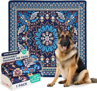 Washable Pee Pads, Super Absorbent Puppy Pads - Blue Medallion / 72"*72"(Pack of 1)