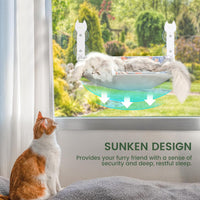 2-Pack Large Cat Window Perch, Cordless Foldable Cat Hammock – Essentials for Cats - Shallow Perch / 2 Pack - L - image 3
