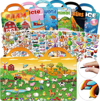 Kalysky 3 pack Halloween reusable sticker books for toddlers with handles - view 20