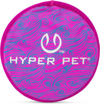 Hyper Pet Flippy Flopper Flying Disc Soft Dog Toy 9 Inch, Floats - Swirl / 9" Pack of 1