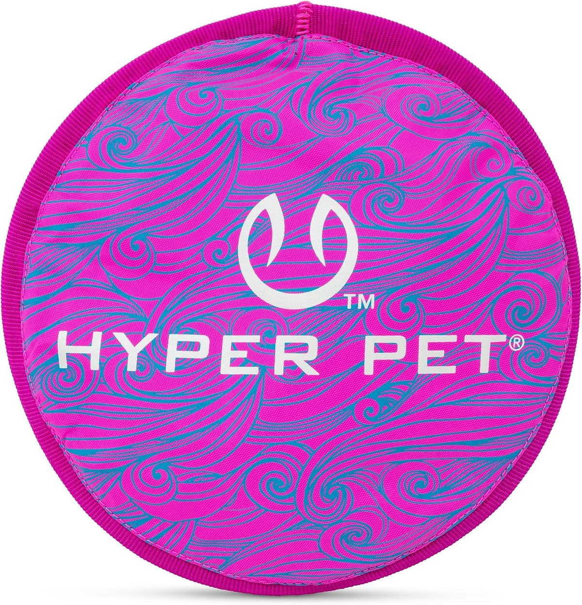 Hyper Pet Flippy Flopper Flying Disc Soft Dog Toy 9 Inch, Floats - Swirl / 9" Pack of 1