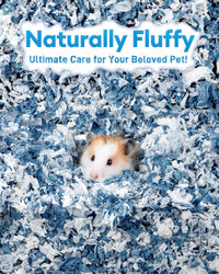 BUCATSTATE Hamster Bedding 15L, 99% Dust-Free Paper Bedding - Ocean Blue / 15L - image 2